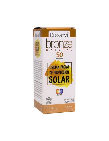 Crema Solar Proteccion 50 Ecocert 50Ml Bronze Drasanvi