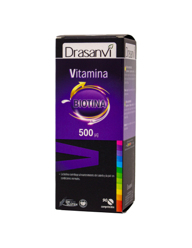 Vitamina H 500µg Biotina 90 Comprimidos Drasanvi