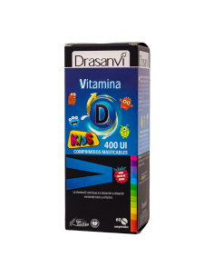 Vitamina D3 Kids 400 Ui 60 Comprimidos Masticable Drasanvi