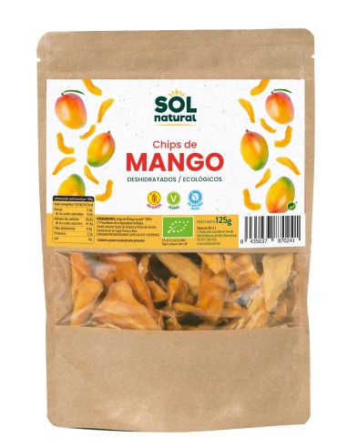 Chips De Mango Bio 125 Gramos  Sol Natural