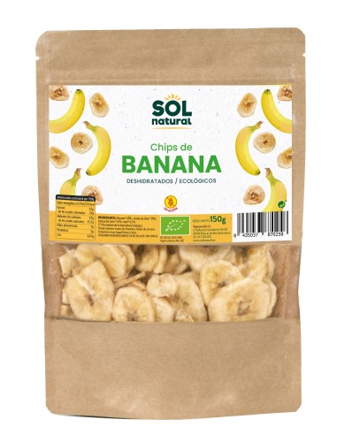 Chips De Banana Bio 150 Gramos  Sol Natural