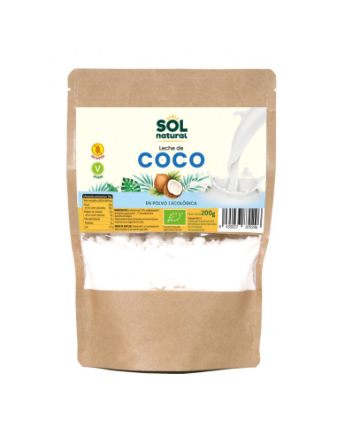 Leche De Coco En Polvo Bio 200 Gramos  Sol Natural