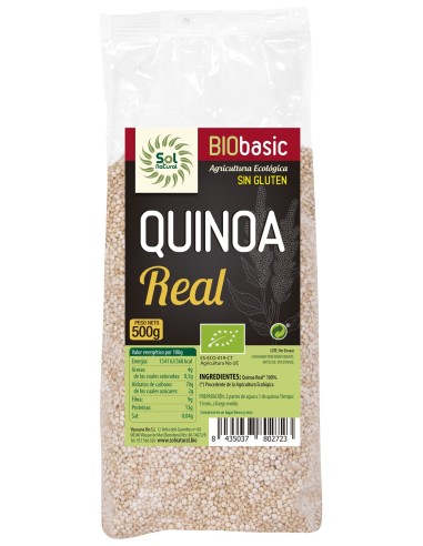 Quinoa Real Sin Gluten Bio 500 Gramos  Sol Natural
