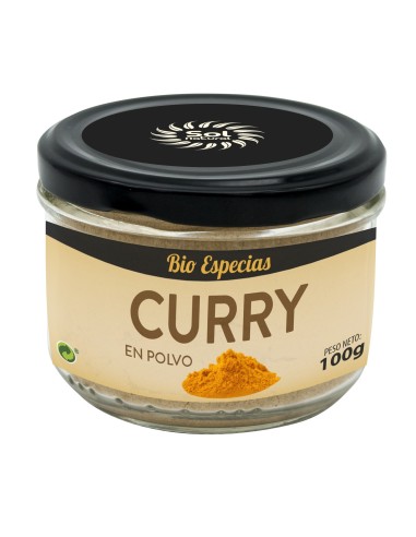 Curry En Polvo Bio 100 Gramos  Sol Natural