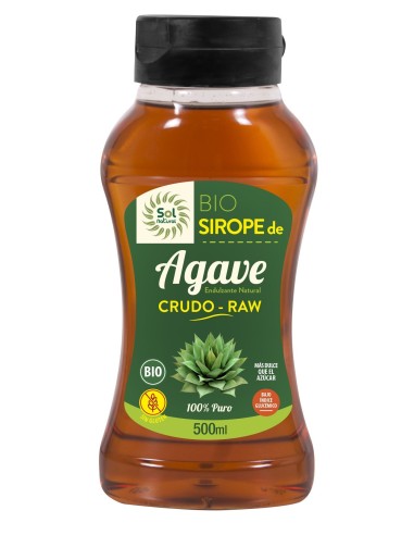 Sirope De Agave Crudo-Raw Bio 500 Mililitros Sol Natural