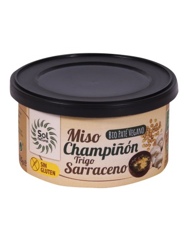 Paté Miso/Champiñón/Trigo Sarraceno Bio 125 Gramos  Sol Natural