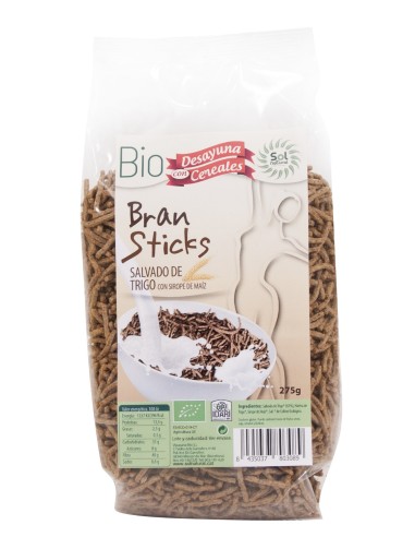 Bran Sticks Con Salvado Bio 275 Gramos  Sol Natural