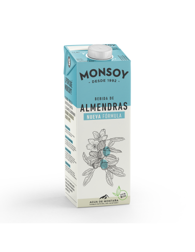 Bebida Vegetal De Almendra 1Lt 6Uds. Bio Monsoy