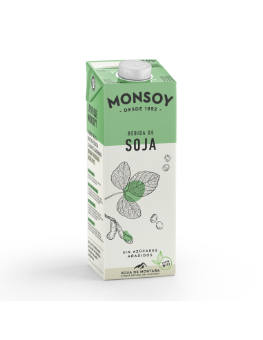 Bebida Vegetal De Soja 1Lt 6Uds. Bio Monsoy