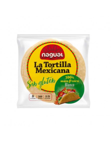 Tortillas De Maíz Sin Gluten 200 g - 8/u de Nagual