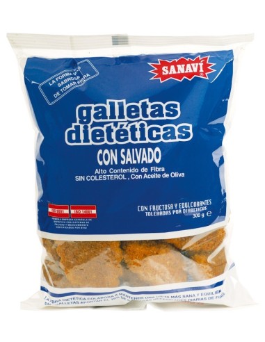 Galletas Dieteticas Con Salvado 300 gramos S/A Vegan de Sanavi