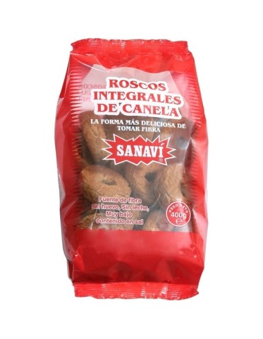Roscos De Canela Integrales 400 gramos de Sanavi