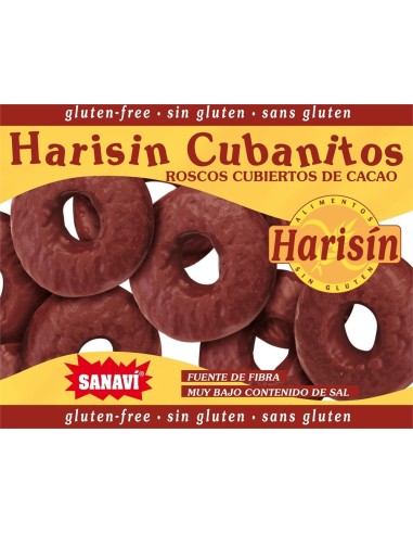 Roscos Cubanitos Cubiertos De Cacao 150 Gramos S/G Harisin