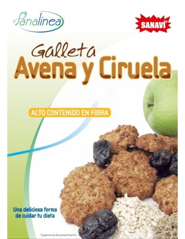 Galletas Avena Y Ciruela 150 gramos de Sanavi