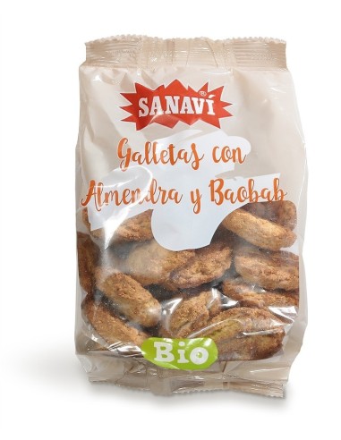 Galleta Con Almendra Y Baobab 250 gramos Bio Vegan de Sanavi
