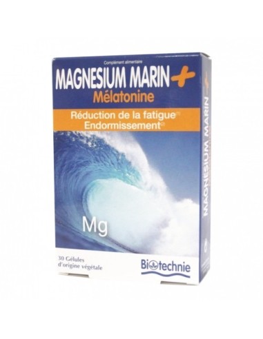 Magnesio Marino + Melatonina 30 Cap de Biotechnie