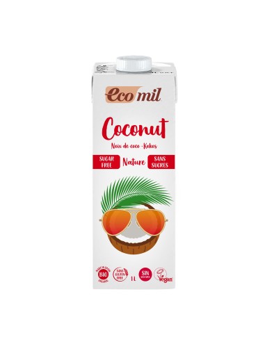 EcoMil Bebida de Coco Nature (Sin Azucar) Bio 1 L