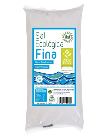 Sal Fina Del Delta Del Ebro Bio  1 Kilo Sol Natural