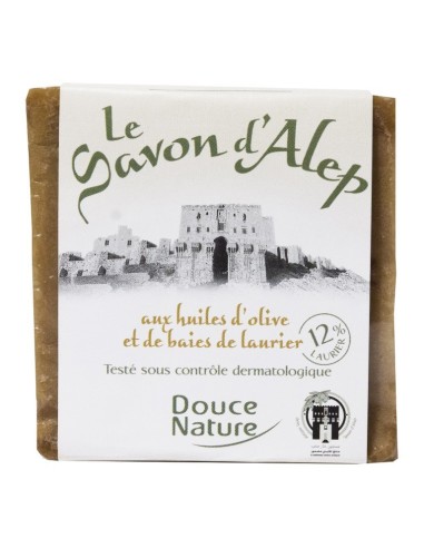 Pastilla De Jabon Alepo 12% Laurel 200 Gramos Douce Nature