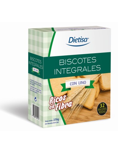 Biscotes Con Lino Integrales 270Gr. de Dietisa