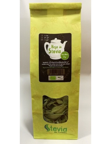 Hoja Entera De Stevia Bio 40 Gr de Stevia Del Condado