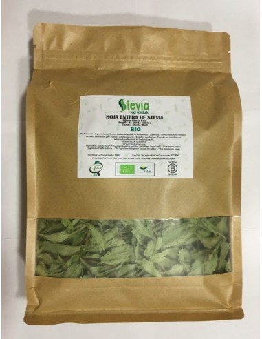 Hoja Entera De Stevia Bio 150 Gr de Stevia Del Condado