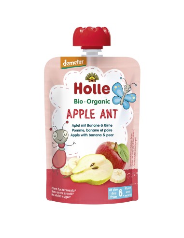 Smoothie Apple Ant Manzana-Platano 6Meses 100 Gramos Holle