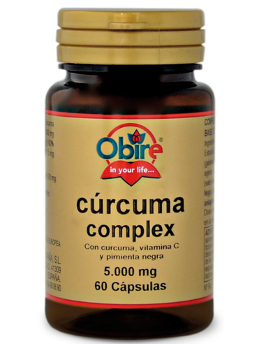 Curcuma 5.000 mg. (95%curcumina) + vit. C.  de Obire