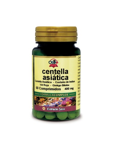 Centella asiatica (complex) 400 mg. 60 comprimidos de Obire