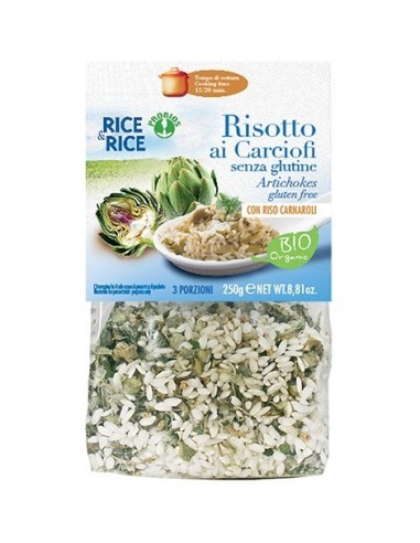 Risotto Con Alcachofas Bio 250 Gr Sin Gluten de Rice&Rice