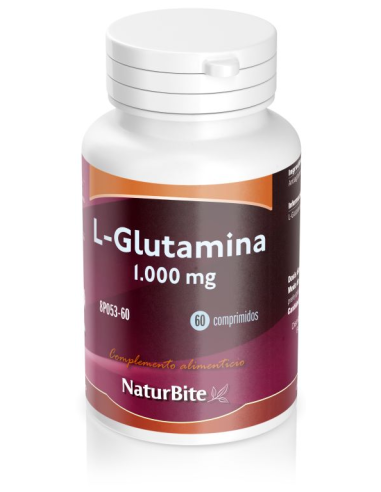 L-Glutamina 1000Miligramos 60 Comprimidos Naturbite