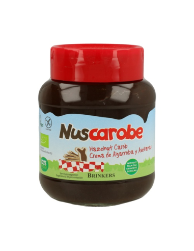 Crema De Algarroba Con Avellana 350 Gramos Bio Nuscarobe