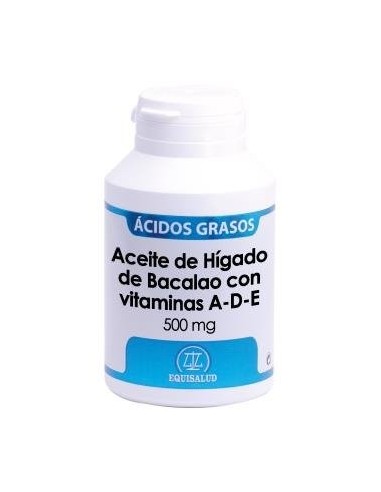 Aceite Higado De Bacalao Con Vitaminas A-D-E 500 Mg de Equisalud
