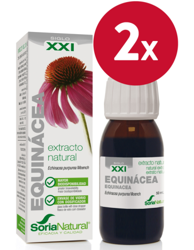 Pack de 2 ud Ext. Echinacea Xxi 50Ml. S/Al de Soria Natural