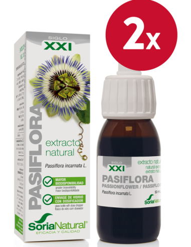 Pack de 2 ud Ext. Pasiflora Xxi 50Ml. S/Al de Soria Natural