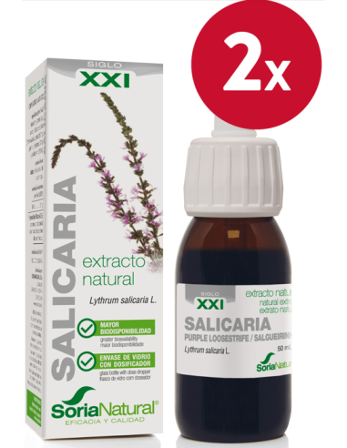 Pack de 2 ud Ext. Salicaria Xxi 50Ml. S/Al de Soria Natural