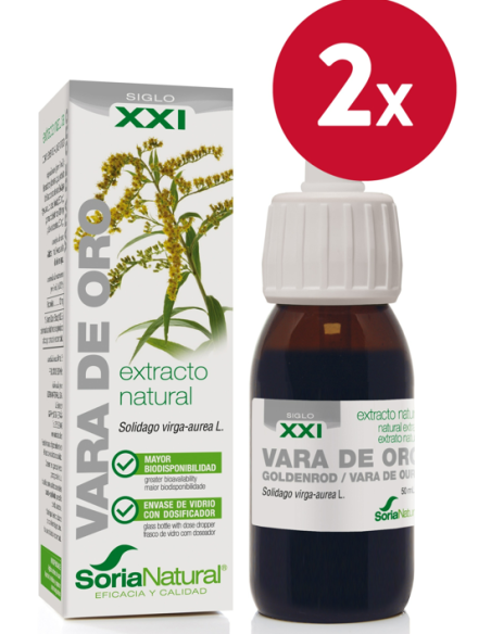 Pack de 2 ud Ext. Vara De Oro Xxi 50Ml. S/Al de Soria Natura