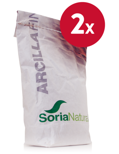Pack de 2 ud Arcilla Roja Fina 1Kg. de Soria Natural