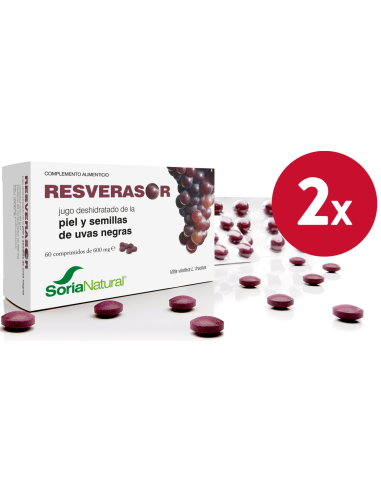 Pack de 2 ud Resverasor 60 Comprimidos de Soria Natural