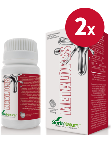 Pack de 2 ud Metalopes 120 Comprimidos de Soria Natural