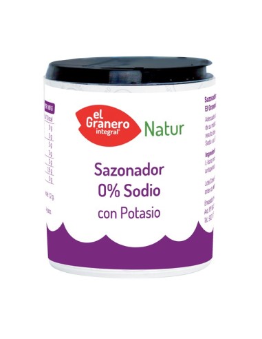 Sazonador 0% Sodio Con Potasio, 200 G de El Granero Integral