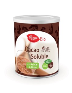 Cacao Soluble Con Azucar De Coco Bio, 350 G de El Granero In