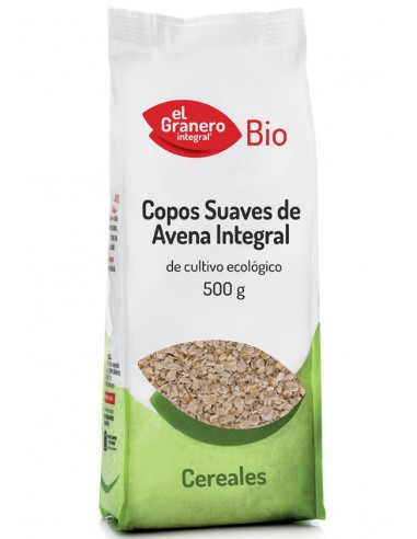 Copos Suaves De Avena Integral Bio, 500 G de El Granero Integral