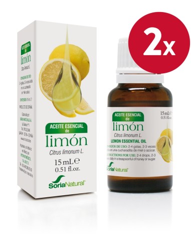 Pack de 2 ud Aceite Esencial de Limon 15 ml de Soria Natural