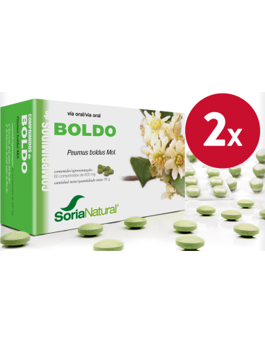 Pack de 2 ud Boldo 60 Comprimidos de Soria Natural