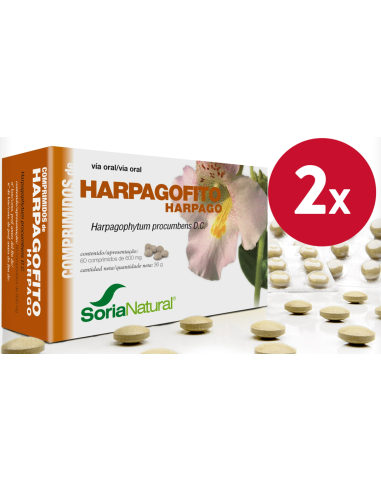 Pack de 2 ud Harpagofito 60 Comprimidos de Soria Natural