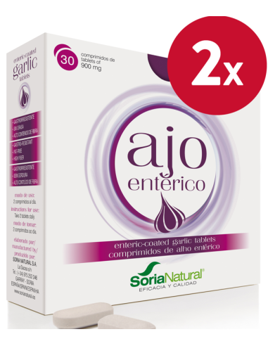 Pack de 2 ud Ajo Enterico 30 Comprimidos de Soria Natural
