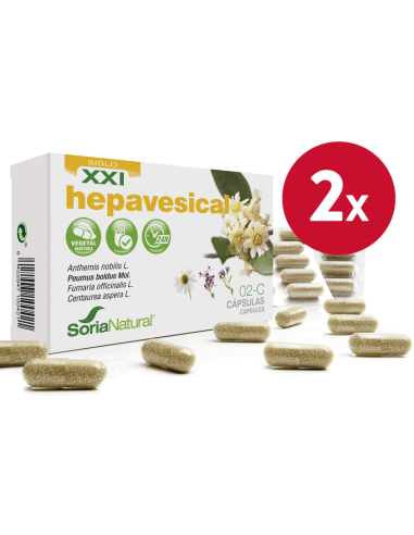 Pack de 2 uds Hepavesical 30 capsulas de Soria Natural