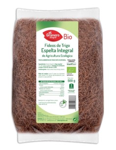 Fideos De Trigo Espelta Integral Bio, 500 G de El Granero Integral