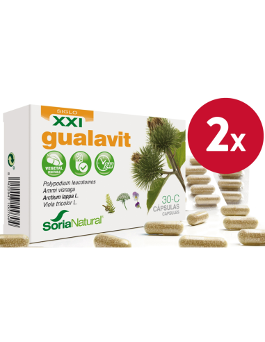 Pack de 2 uds Gualavit 30 comprimidos de Soria Natural
